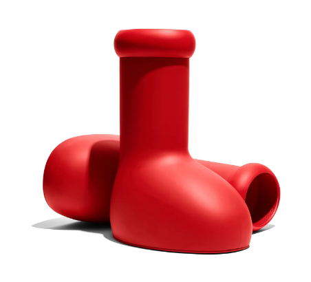 Why Is Everyone Wearing These Cartoonish Red Boots?