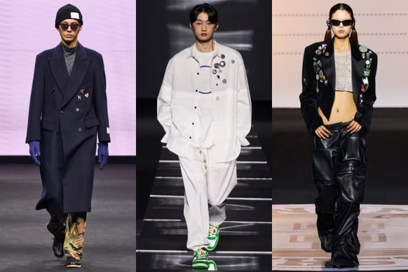 Stuffed animals, three stripes and live performances: Highlights and trends from Seoul Fashion Week