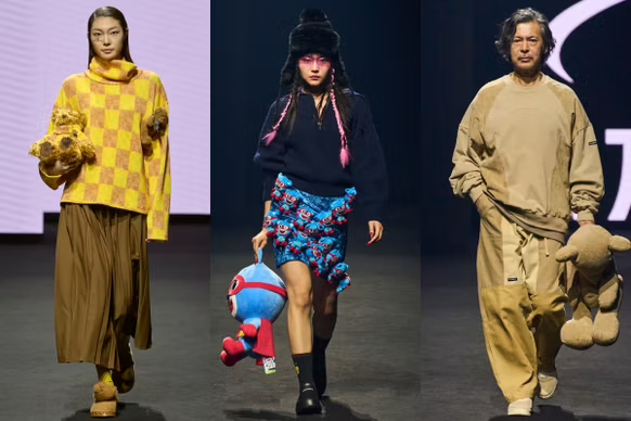 Stuffed animals, three stripes and live performances: Highlights and trends from Seoul Fashion Week