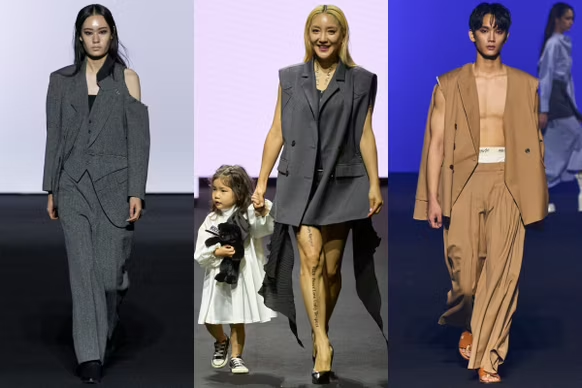 Stuffed animals, three stripes and live performances: Highlights and trends from Seoul Fashion Week