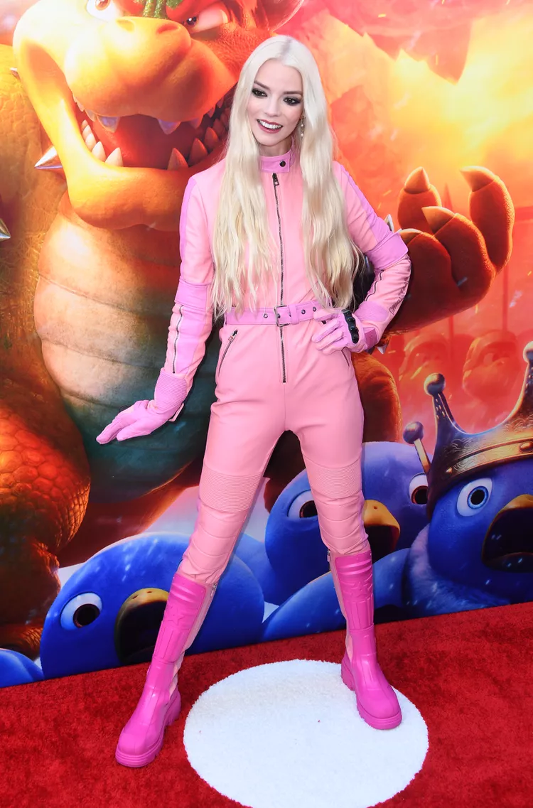 Anya Taylor-Joy Wore Princess Peach's Signature Pink Racing Suit on the Red Carpet