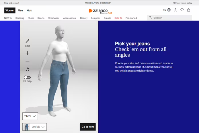 Zalando pilots virtual fitting room in 25 markets