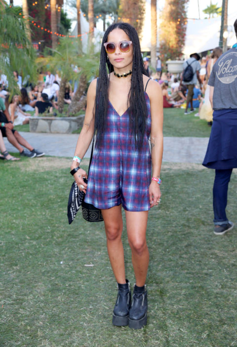 Zoe Kravitz Spotted At Coachella Wearing Marc By Marc Jacobs Sunglasses