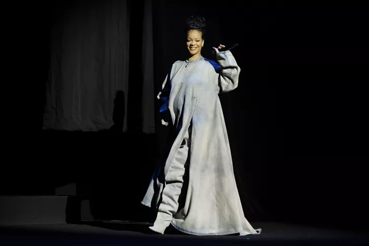 Rihanna Wore Denim and Diamonds to Announce Her Next Movie Role