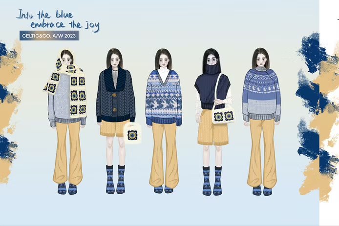 Knitwear students Nottingham Trent University collaborate with Celtic & Co.