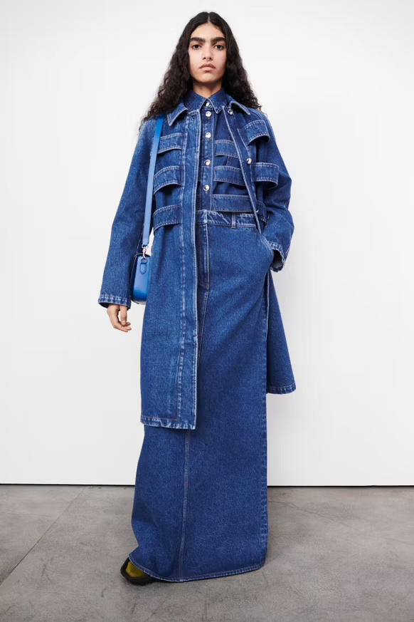Runway to Retail: Long denim skirts