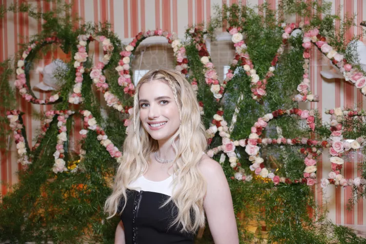 Emma Roberts Layered a Simple Tank Under a Corseted Minidress
