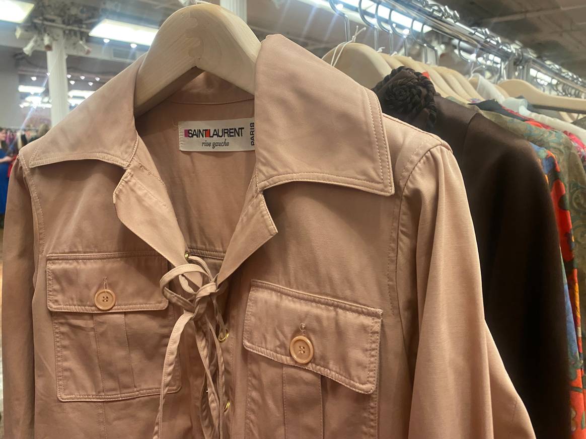 Vintage vendor Etéreo Vintage found this original YSL tunic in Paris