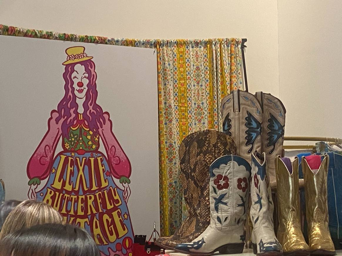 A vendor's booth at the triannual Manhattan Vintage Show