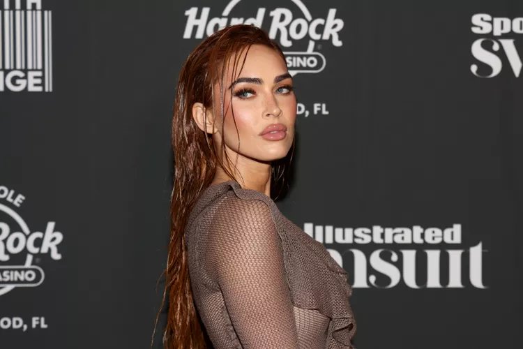Megan Fox Wore a Plunging Sheer Catsuit to a Machine Gun Kelly Concert in Berlin