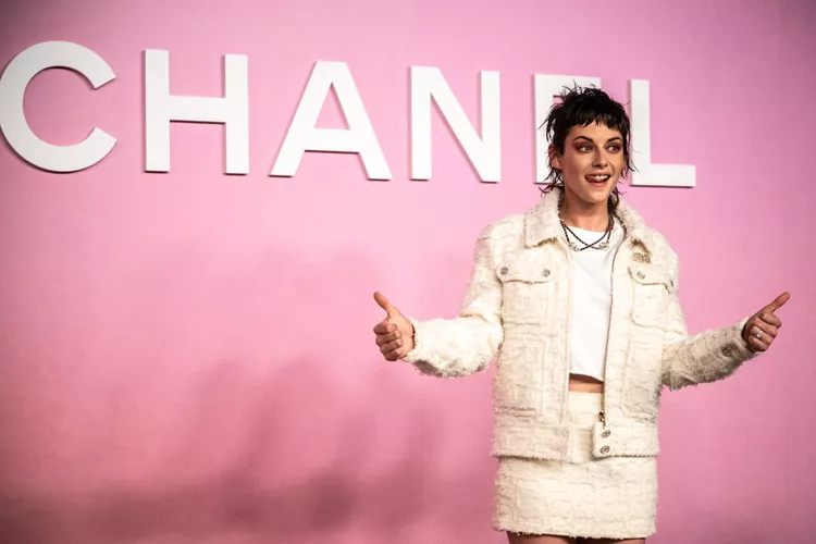 Kristen Stewart’s Tweed Skirt Suit With Socks and Heels is Giving Cher Horowitz
