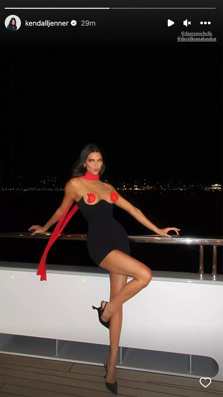 Kendall Jenner's Tiny Naked Dress Included Petal Pasties
