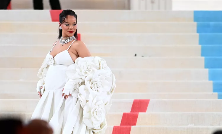 Rihanna’s No Top and Open Leather Jacket Expertly Showed Off Her Baby Bump in a New Louis Vuitton Campaign