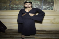 Vanessa Hudgens Wore a Midriff and Back-Baring Cutout Dress With Space Buns