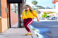 Olivia Wilde Just Brought Color-Block Dressing to the Gym