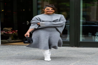 Priyanka Chopra Had a Marilyn Monroe Moment in a Plunging White Halter Dress