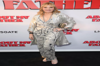 Kim Cattrall's Sequin Jumpsuit and Metallic Trench Coat Was So Samantha Jones-Coded