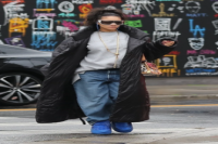 Rihanna Takes Us Back to the 2000s With an It-Bag and Moon Boots